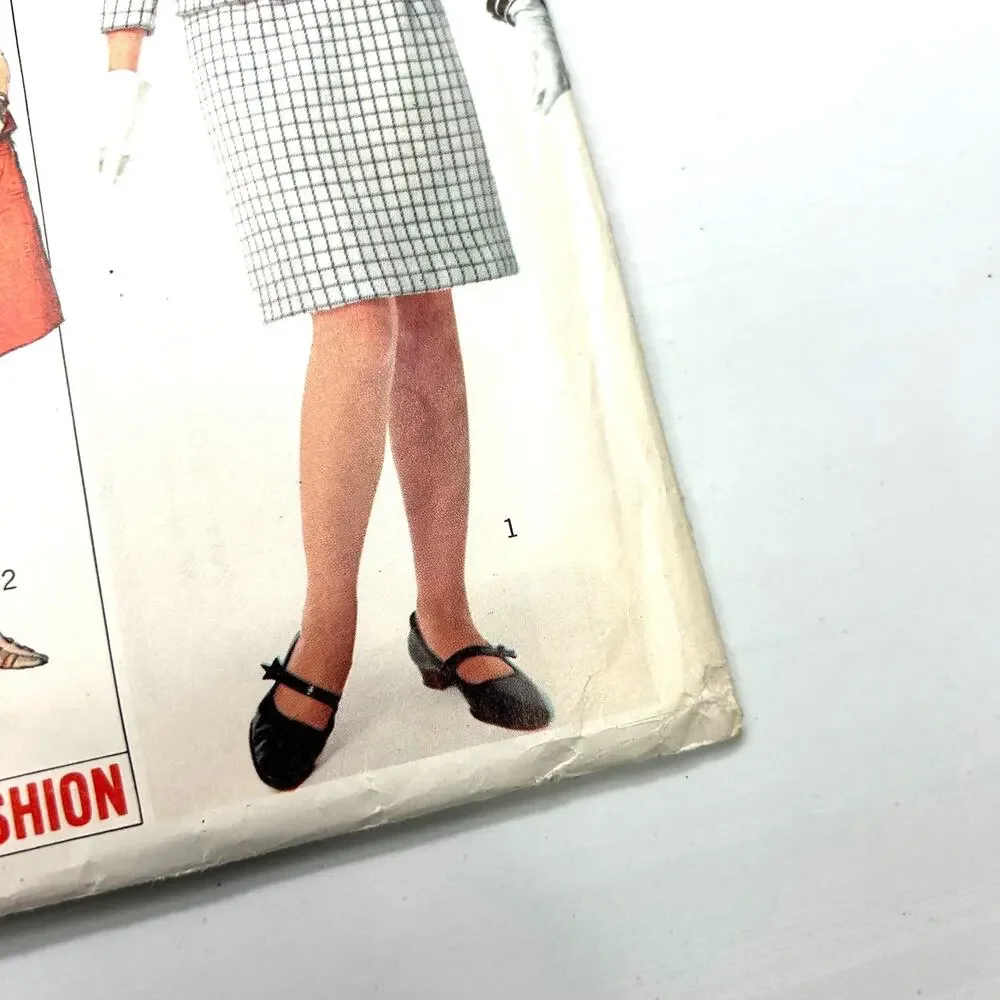 Simplicity Designer Vintage 1960's Pattern‎ #6873 Misses Suit and Blouse Size 14